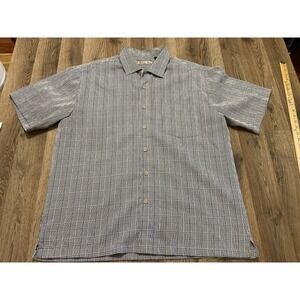 Batek Bay Shirt, Men's Size XL, Black White, Short Sleeve, Button Up Shirt
